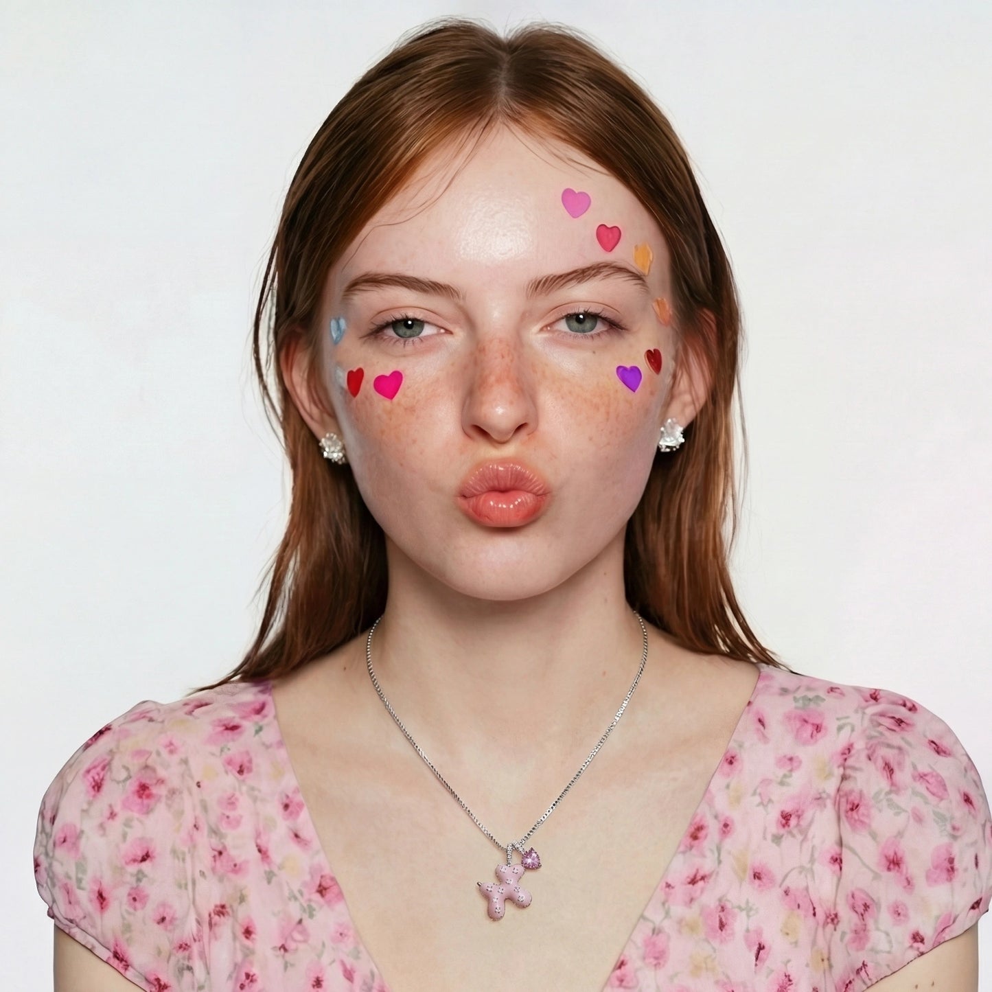 Pink Heart Necklace