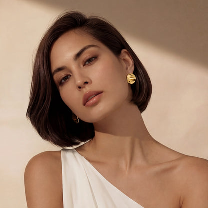 Sculpted Aura Studs