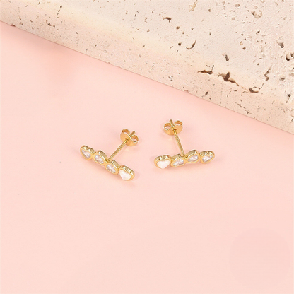 Opaline Heart Jewellery Set
