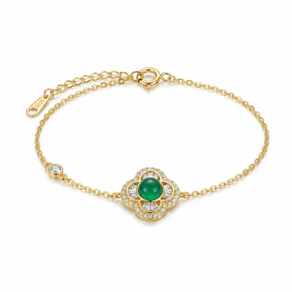 Fortuna Green Clover Bracelet
